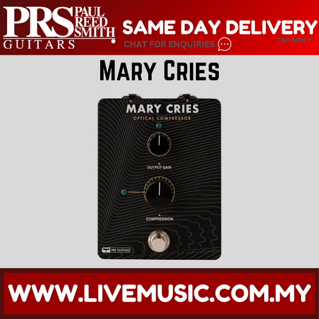 PRS Mary Cries Optical Compressor Guitar Effects Pedal