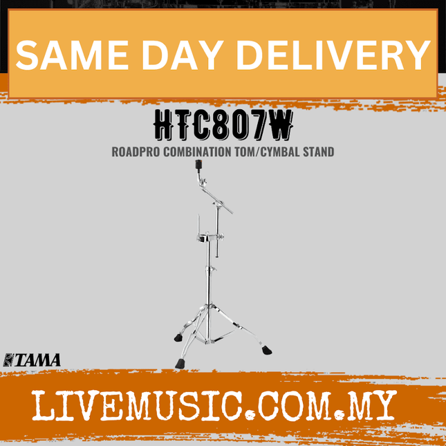 Tama HTC807W Roadpro Combination Tom/Cymbal Stand ( HTC-807W / HTC 807W )