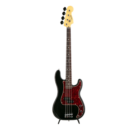 Fender FSR Collection Hybrid II Precision Bass Guitar, RW FB, Trans Black