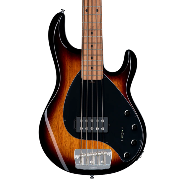 Sterling Ray35 Stingray 5-string Electric Bass Guitar Roasted Maple Fretboard - Vintage Sunburst (Ray-35)