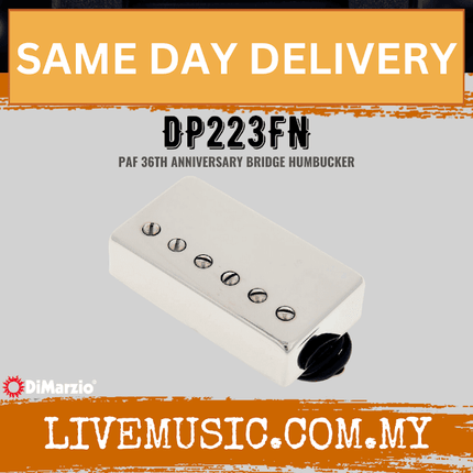 DiMarzio DP223FN PAF 36th Anniversary Bridge Humbucker Pickup - Nickel (DP223 FN/DP223-FN)