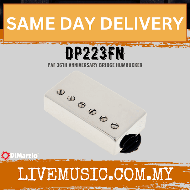 DiMarzio DP223FN PAF 36th Anniversary Bridge Humbucker Pickup - Nickel (DP223 FN/DP223-FN)