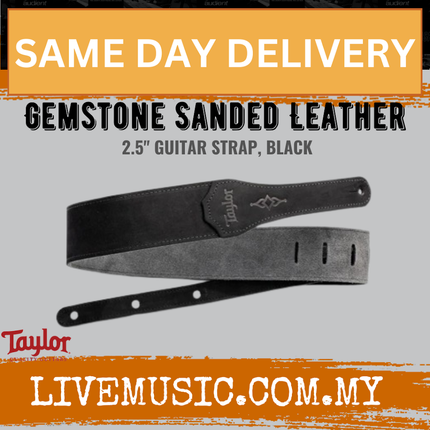 Taylor Gemstone Guitar Strap, Black