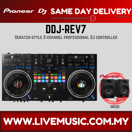 Pioneer DJ DDJ-REV7 Scratch-style 2-channel professional DJ controller With Monitor Speaker And Bag (DDJREV7 / DDJ REV7)