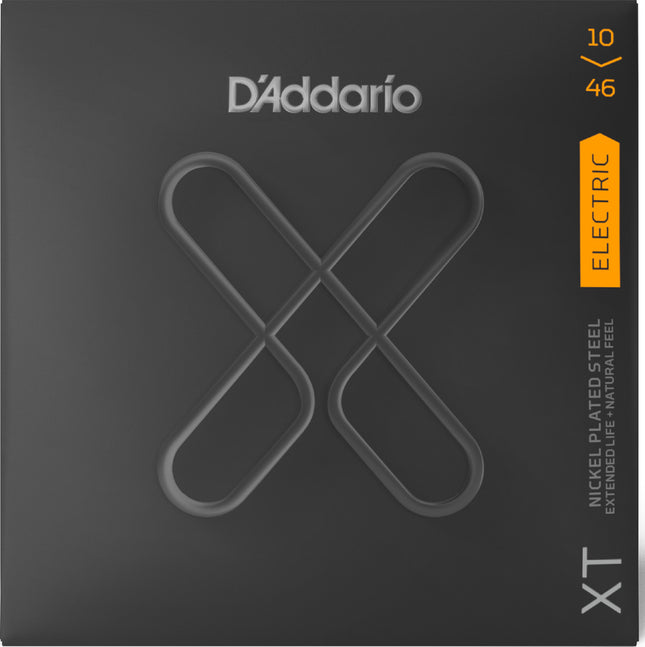 D'Addario XTE1046 - XT Electric Nickel Plated Steel Strings, Regular Light (10-46)(Daddario)