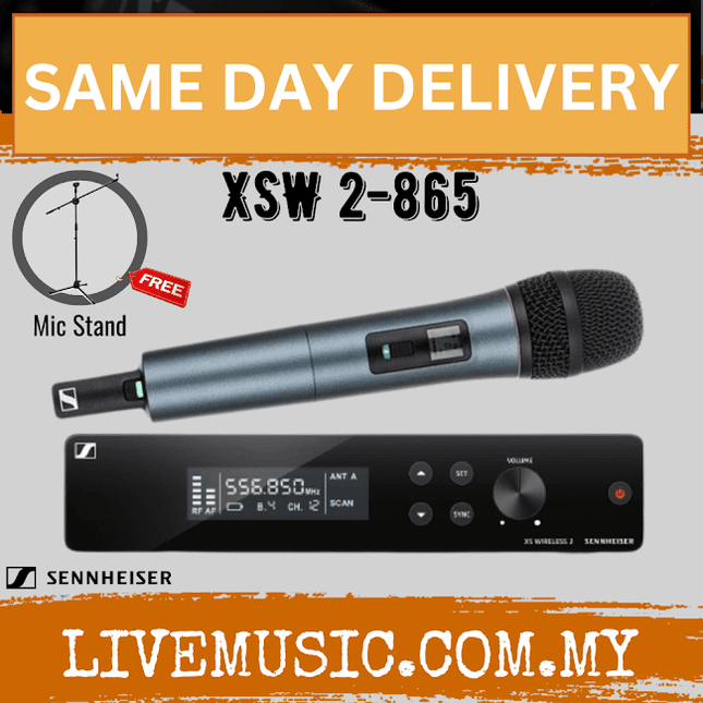 Sennheiser XSW 2-865 Wireless Handheld Microphone System (XSW2 865/XSW-2-865)