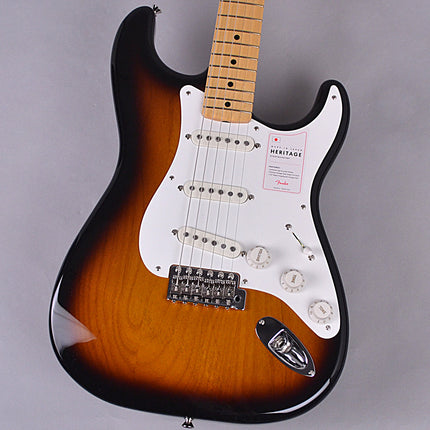 Fender Japan Heritage 50s Stratocaster Electric Guitar, Maple Fretboard - 2-Tone Sunburst