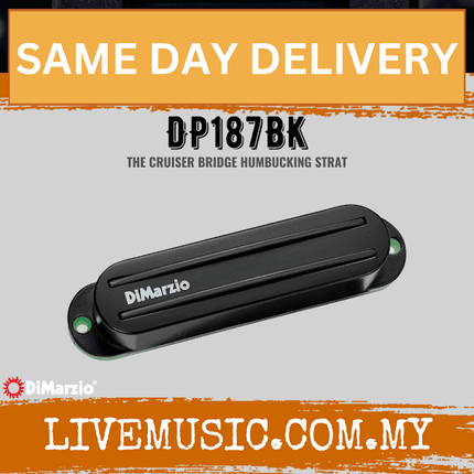 DiMarzio DP187BK Cruiser Guitar Pickup - Black (DP187 BK/DP187-BK)