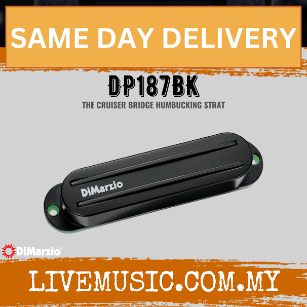 DiMarzio DP187BK Cruiser Guitar Pickup - Black (DP187 BK/DP187-BK)