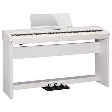 Roland FP-60X 88-key Digital Piano with Stand, Note Stand, RH5 Headphone and Adapter - White ( FP60X / RH-5 )