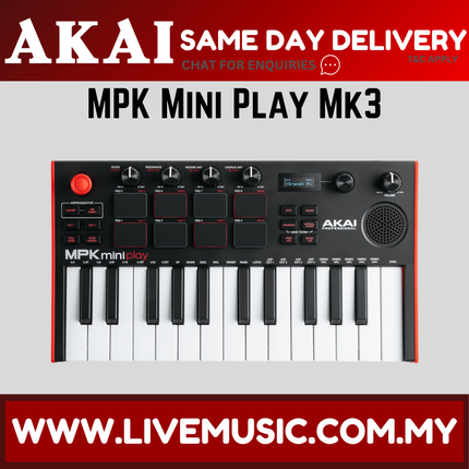 Akai Professional MPK Mini Play MK3 Portable Keyboard and MIDI Controller ( MPKMinin )
