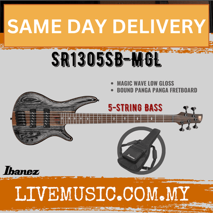 Ibanez SR1305SB-MGL Premium 5-String Bass Guitar w/Bag, Magic Wave Low Gloss ( SR1305SBMGL / SR1305SB MGL )