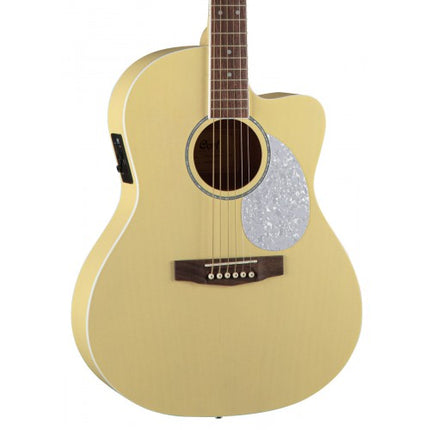 Cort JADE CLASSIC Acoustic-Electric Guitar with Gig Bag - Pastel Yellow Open Pore (JADE-CLASSIC/JADECLASSIC)