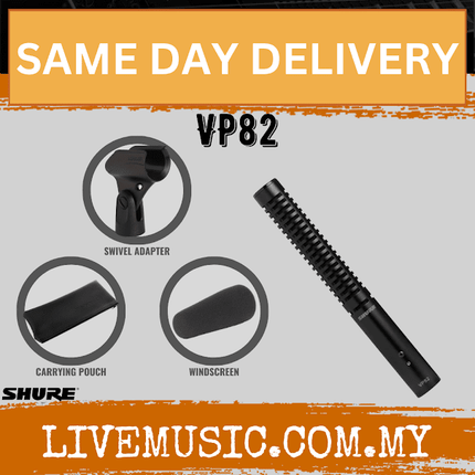 Shure VP82 Short Shotgun Microphone ( VP-82 / VP 82 )
