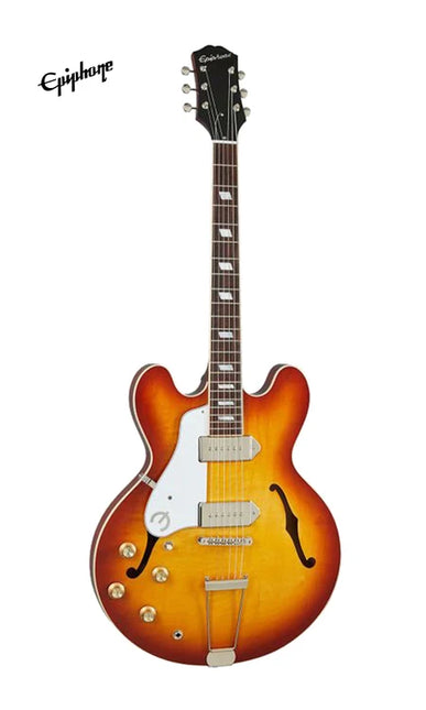 Epiphone USA Casino Left-Handed Hollowbody Electric Guitar, Case Included - Royal Tan