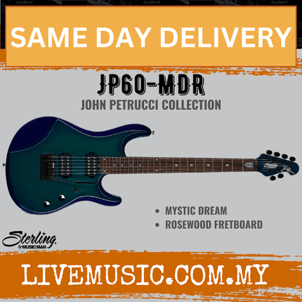 Sterling by Music Man JP60-MDR John Petrucci Signature Electric Guitar with Bag - Mystic Dream (JP60/JP 60)