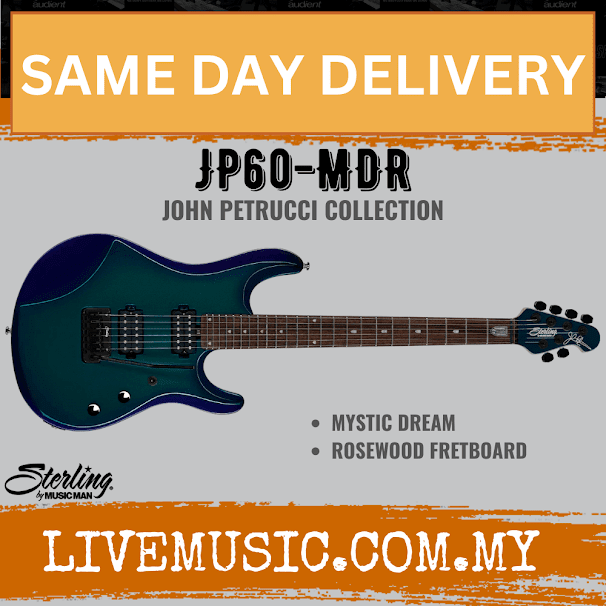 Sterling by Music Man JP60-MDR John Petrucci Signature Electric Guitar with Bag - Mystic Dream (JP60/JP 60)