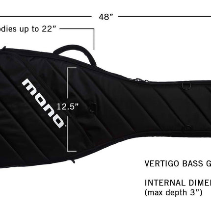 Mono M80-VEB-BLK Vertigo Bass Guitar Case - Black ( M80VEB M80 VEB )