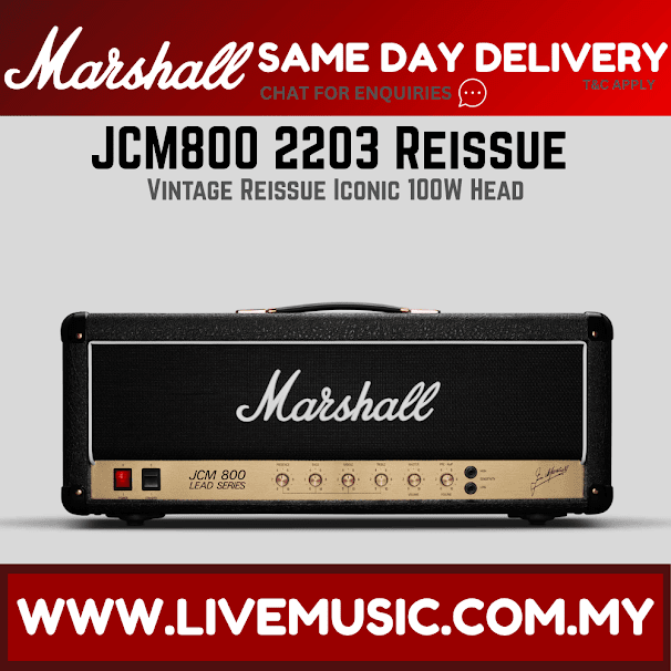 Marshall JCM800 2203 Reissue Tube Guitar Amp Head