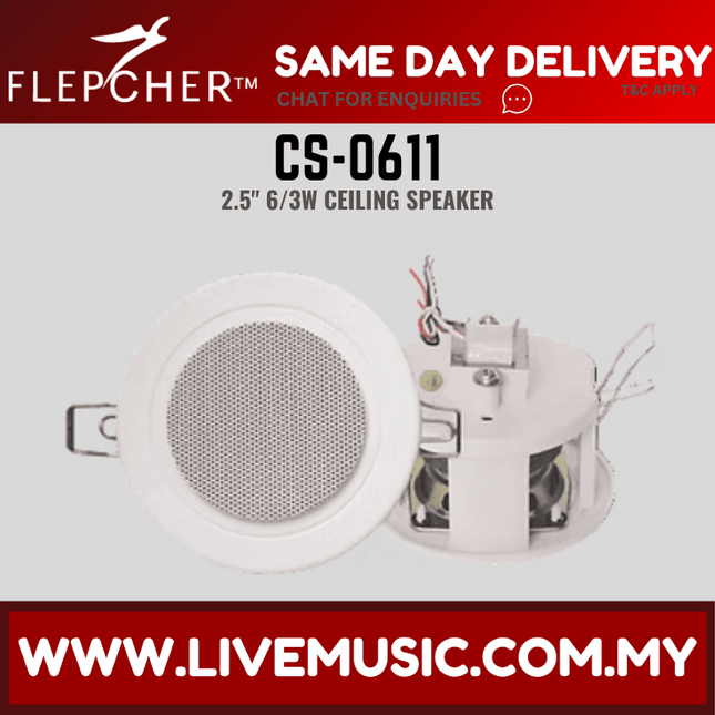 Flepcher CS-0611 Ceiling Speaker ( CS0611 / CS 0611 )