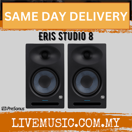 PreSonus Eris Studio8 Studio Monitor - Pair ( Eris Studio 8 / ErisStudio8 ) Replace Eris E8XT / E8-XT
