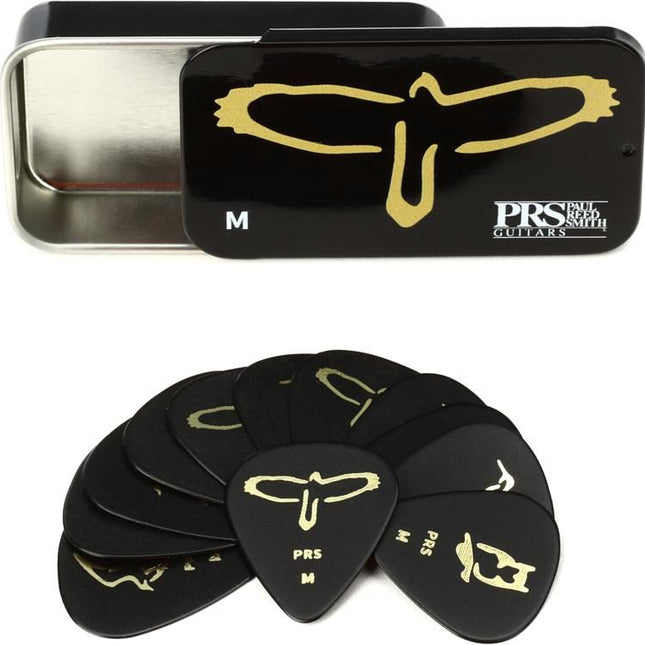PRS Gold Birds Assorted Medium Guitar Picks w/Tin - 12-Pack
