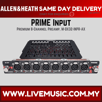 Allen & Heath M-DX32-INPR-AX DX32 PRIME Mic/line input module ( MDX32INPRAX / PRIME INPUT )