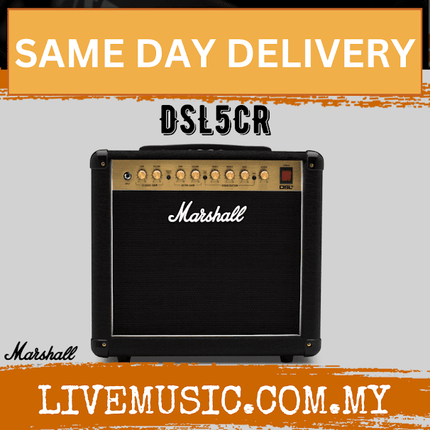 Marshall DSL5CR - 5 Watt 1x10" Tube Guitar Combo Amplifier (DSL5C/DSL5-CR)