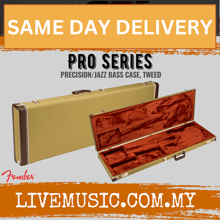 Fender Pro Series Precision/Jazz Bass Guitar Case - Tweed