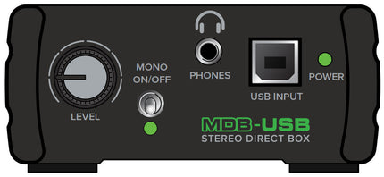 Mackie MDB-USB USB Stereo Direct Box DI Box (MDB USB/MDBUSB)