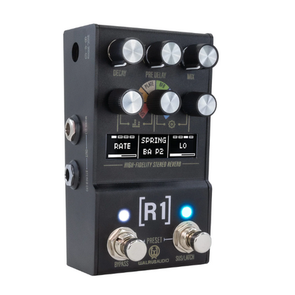 Walrus Audio MAKO Series MKII R1 High-Fidelity Stereo Reverb Guitar Effects Pedal