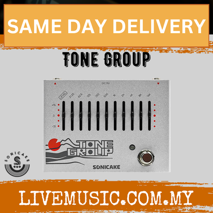 Sonicake QDS-01 Tone Group 10-Band EQ Equalizer Guitar Bass Effects Pedal ( QDS 01 QDS01 )