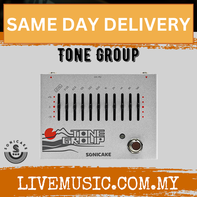 Sonicake QDS-01 Tone Group 10-Band EQ Equalizer Guitar Bass Effects Pedal ( QDS 01 QDS01 )