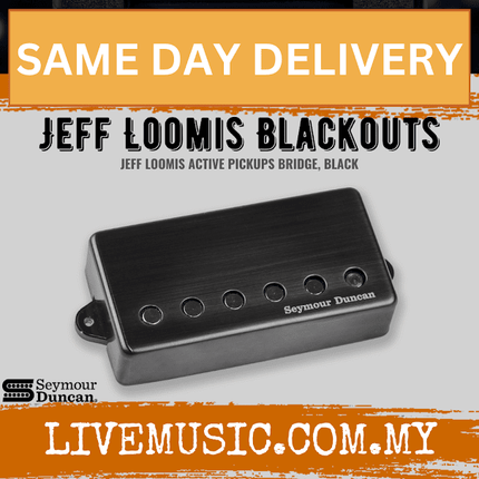 Seymour Duncan 11106-68-BNC Jeff Loomis Blackouts, Signature Jeff Loomis Active Pickups, 6 Strings,Black