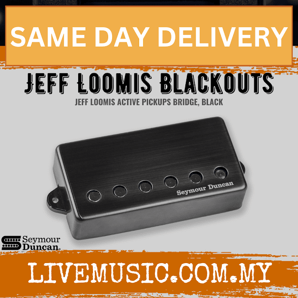 Seymour Duncan 11106-68-BNC Jeff Loomis Blackouts, Signature Jeff Loomis Active Pickups, 6 Strings,Black