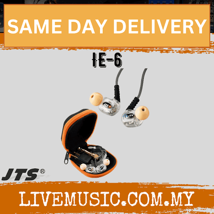 JTS IE-6 Dual Performance Driver Monitoring Earphone (IE6 IE 6)