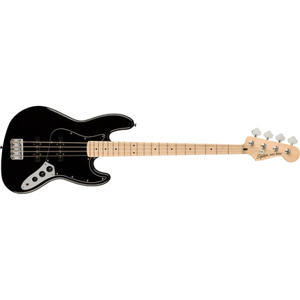 Squier Affinity Series Jazz Bass Guitar, Maple Fretboard - Black