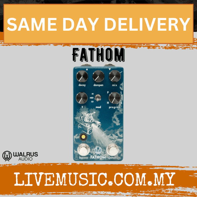 Walrus Audio Fathom Multi-Function Reverb Guitar Effects Pedal