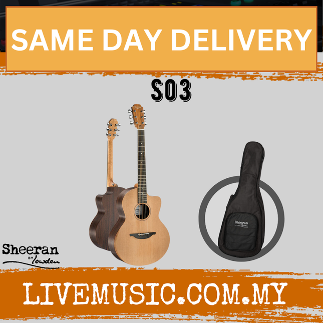 Sheeran by Lowden S03 Acoustic Guitar w/ Santos RW Body & Cedar Top ( S-03 / S 03 )