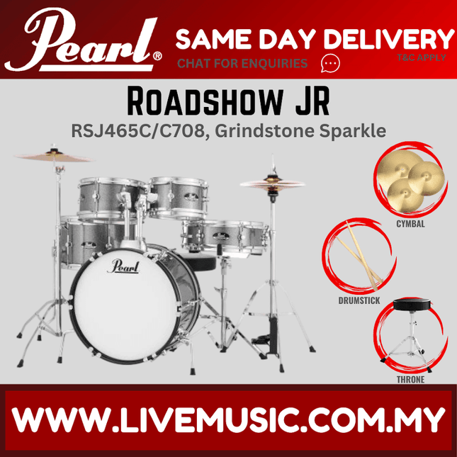 Pearl RSJ465C/C Roadshow Junior 5pcs with Cymbal and Hardware ( RSJ465C-C )