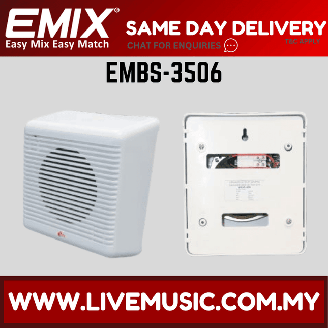 Emix EMBS-3506 5" 6W Round Flare Box Speaker ( EMBS 3506 / EMBS3506 )
