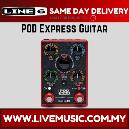 Line 6 Pod Express Guitar Lightweight Guitar Amp and Effects Processor