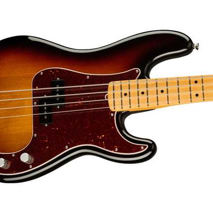 Fender American Professional II Precision Bass Electric Guitar, Maple Fretboard - 3-Tone Sunburst