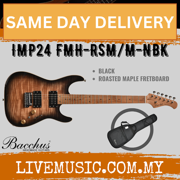 Bacchus IMP24 FMH-RSM/M-N Universe Series Roasted Maple Electric Guitar, - Without Accessories ( IMP24FMH RSMM N / IMP24FMHRSMM)