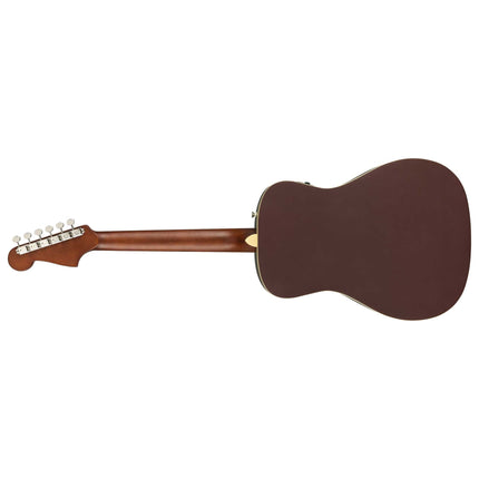 Fender California Malibu Player Small-Bodied Acoustic Guitar, Walnut FB, Burgundy Satin