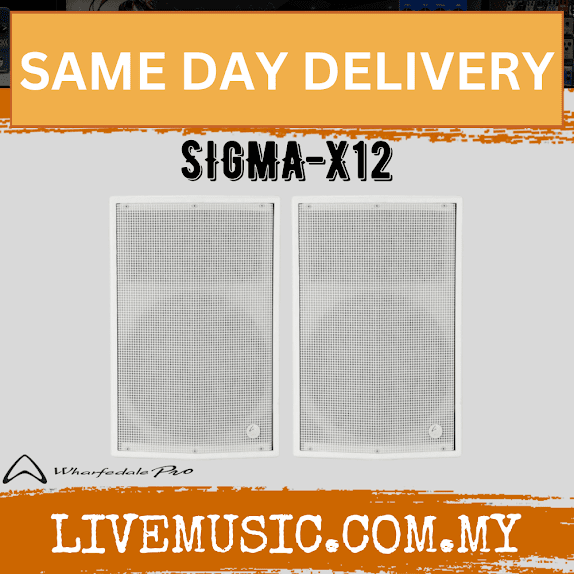 White 2-way installation loudspeaker cabinet, two front grilles