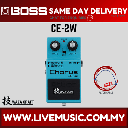Boss CE-2W Waza Craft Chorus Guitar Effect Pedal (CE2W CE 2W)