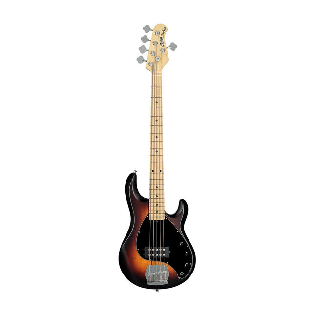 Sterling Ray5 Stingray 5-String Electric Bass Guitar Maple Fretboard - Vintage Sunburst Satin (Ray-5/Ray 5)