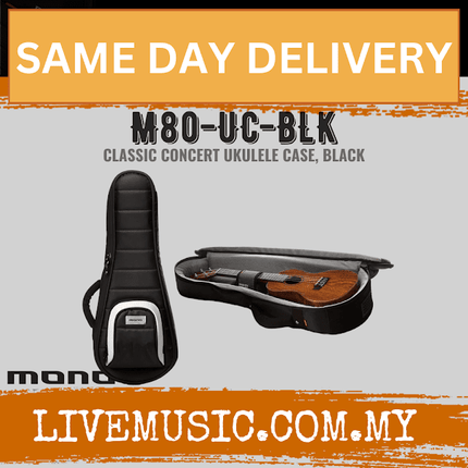Mono M80 Classic Concert Ukulele Case - Black (M80-UC-BLK)