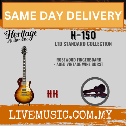 Heritage Aged Standard H-150 LTD Vintage Wine Burst ( H150  H 150 )
